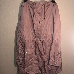 Pink rain jacket